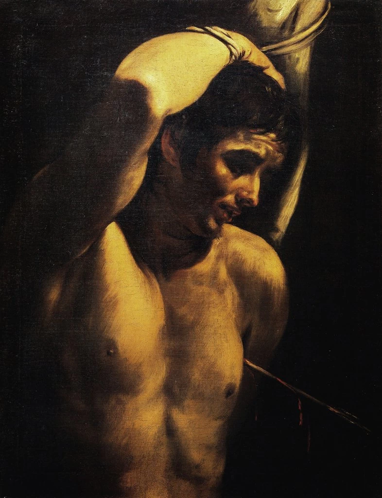 Orazio Borgianni - San Sebastiano, dettaglio